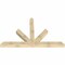Ekena Millwork Saratoga Rough Sawn Timber Gable Bracket, Douglas Fir, 96"W x 60"H x 6"D x 6"F, 15/12 Pitch GBW096X60X0606SAR00RDF - alternate 3